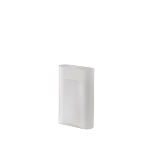 Vaso Muuto Ridge H35 Bianco/ Vetro Satinato