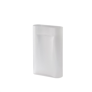 Vaso Muuto Ridge H48,5 Bianco/ Vetro Satinato