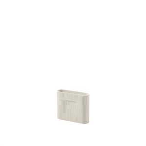 Vaso Muuto Ridge Bianco Sporco H16,5 cm