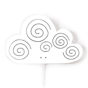 roommate Cloud Silhouette Wall lamp White