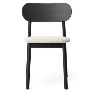 Sedia da Pranzo Décotique Elefante Nero/Bianco Bouclé