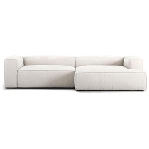Divano A 3 Posti Decotique Grand Chaise Longue Destra Steam/ Bianco