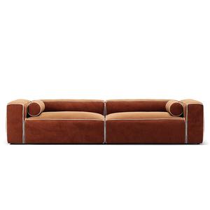 Divano A 4 Posti Decotique Grand Hue Bianco Luna/ Rame