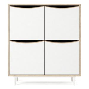 Mobiletto Decotique Sabbia Bianco/Rovere