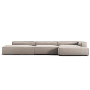 Divano Decotique Grand 5 Posti Aperto A Sinistra, Color Sabbia/ Beige