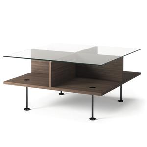 Tavolino da caffè Decotique Vogue 70x70 Rovere scuro/ Nero