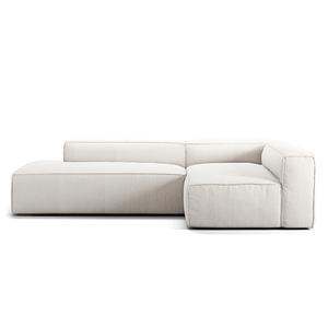 Divano A 3 Posti Decotique Grand Open End Sinistro, Vapore/ Bianco