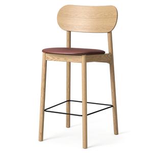 Sgabello da Bar Decotique Elephant in Rovere Naturale/pelle Marrone
