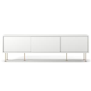 Mobile TV Decotique Vogue con Gambe 180 Bianco/ Ottone