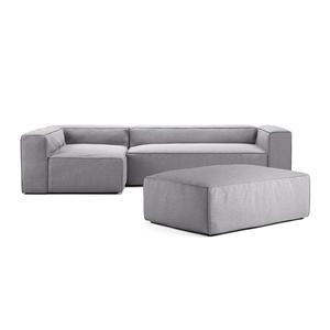 Divano A 4 Posti Decotique Grand, Divano Letto Aperto con Poggiapiedi A Sinistra, Color Sabbia/ Beige