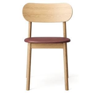 Sedia da Pranzo Decotique Elephant in Rovere Naturale/pelle Marrone