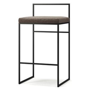 Sgabello da Bar Department con Schienale 80 cm Nero/ardesia Costiera