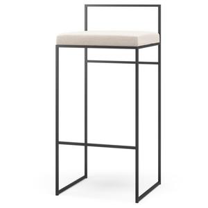 Sgabello da Bar Per Esterni Department con Schienale 90 cm in Flanella