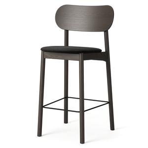 Sgabello da Bar Decotique Elephant in Rovere Scuro/velluto Nero