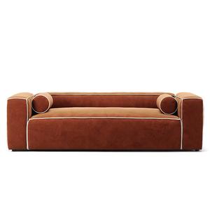 Divano A 2 Posti Decotique Grand Hue Bianco Luna/ Rame