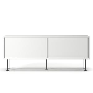 Mobile TV Decotique Vogue con Gambe 136 Bianco/ Nero