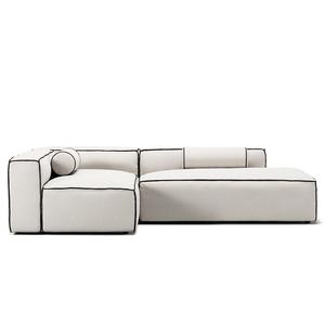 Divano A 3 Posti Grand Hue Decotique, Aperto A Destra, Colore Vapore/ Bianco/grigio Grafite