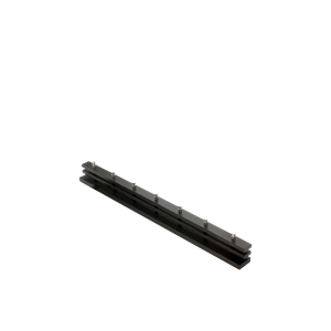 Fritz Hansen Skagerak Collection Cutter Appendiabiti 100 cm Nero Nero/Acciaio Inox