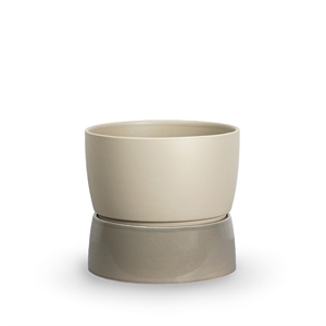 Vaso da Fiori Bicolore Ro Collection Grande Grigio Dune