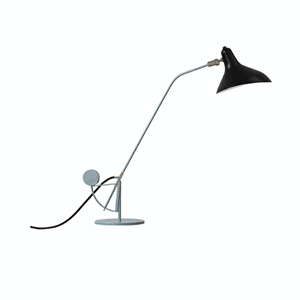 Schottlander Mantis BS3 Grigio-Verde E Lampada Da Tavolo Nera
