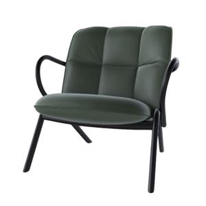 Poltrona TON Cissy Bassa Nero/Elmosoft 98047 Verde