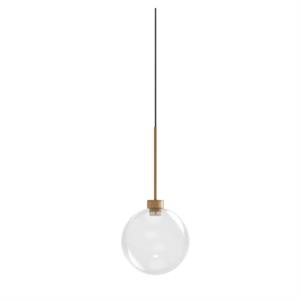 Lampadario Karman Opium 1 Ø20 Trasparente/ Alluminio/ Bronzo