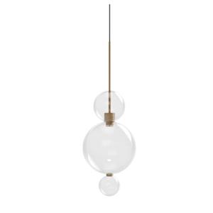 Trasparente Karman Opium 3 Lampadario/Alluminio/ Bronzo