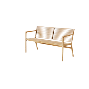 Sibast Furniture RIB Panca da Giardino Per 3 Persone in Teak