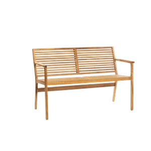 Sibast Furniture RIB Panca da Giardino in Teak Per 2,5 Persone