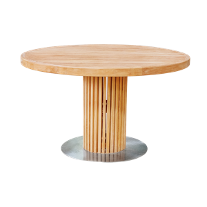 Sibast Furniture RIB Tavolo da giardino rotondo Ø130 Teak