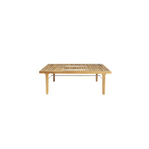 Sibast Furniture RIB Tavolino da Caffè da Esterno Quadrato in Teak