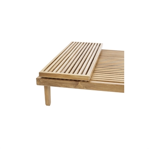 Sibast Furniture RIB Tavolo Superiore Per Pouf in Teak