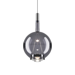 Lampadario Rotonda Lodes Sky-Fall Media 2700K Fumo Lucido/vetro