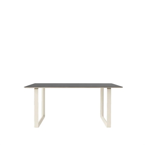 Muuto 70/70 Tavolo da Pranzo 170x85 Linoleum Nero/Sabbia