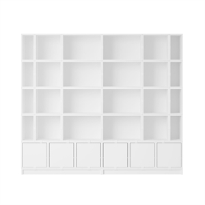 Libreria Impilabile Muuto Configurazione 1 Bianco