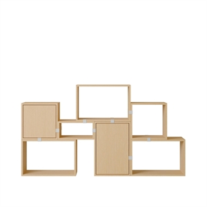 Libreria Impilabile Muuto Configurazione 6 Rovere