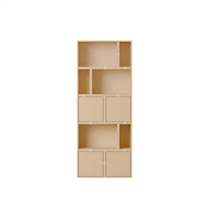 Libreria Impilabile Muuto Configurazione 8 Rovere