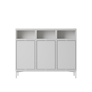 Libreria Impilabile Muuto Configurazione 3 Grigio