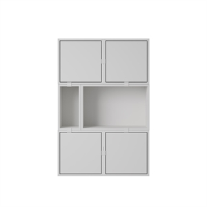 Configurazione Scaffalatura Impilata Muuto 4 Grigio