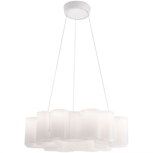 Lampadario Stilnovo Miele Ø58 Bianco