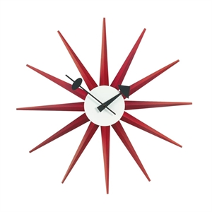 Orologio Vitra Sunburst Orologio Rosso