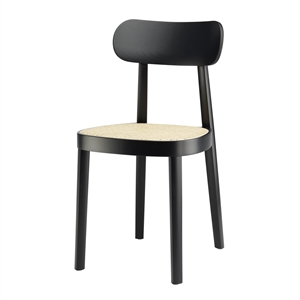 Sedia da Pranzo Thonet 118 Legno di Faggio Nero Nero