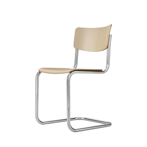 Sedia da Pranzo Cantilever Thonet S 43 Cromo/faggio