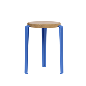 Sgabello TipToe LOU Rovere/Blu Azzurro