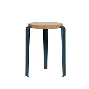 Sgabello TipToe LOU Rovere/Blu notte