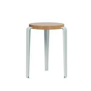 Sgabello TipToe LOU Rovere/Blu pallido