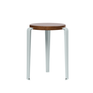 Sgabello TipToe LOU in Rovere Tinto/blu Pallido