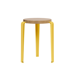 Sgabello TipToe LOU Rovere/Giallo Brioche