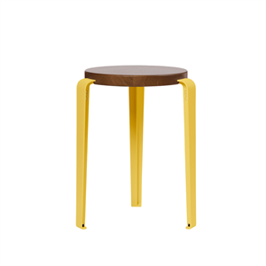 Sgabello TipToe LOU in Rovere Tinto/giallo Brioche