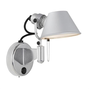 Artemide Tolomeo Micro Faretto Applique LED Dimmerabile con Interruttore 3000K